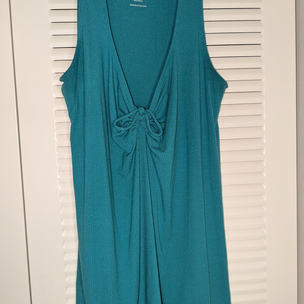 Torrid Teal Rib Knit Top